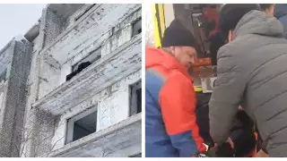 Мужчину от падения с высоты спасли полицейские в Костанайской области