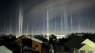 Необыкновенной красоты природное явление засняли в Уральске