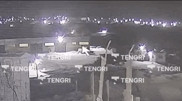 Автобус с людьми ушел под землю: момент падения попал на видео