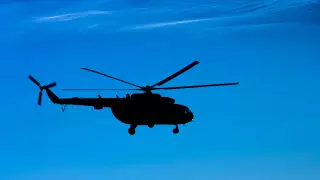 Военный вертолет упал в Бишкеке
