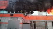 Крупный пожар в Семее: фото и видео с места происшествия