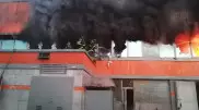 Крупный пожар в Семее: фото и видео с места происшествия