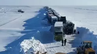 30-километровый затор образовался в Актюбинской области