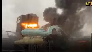 Пожар уничтожил строящийся аквапарк в Швеции