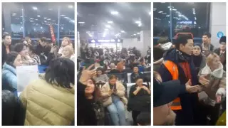 Сотни пассажиров из-за непогоды застряли в аэропорту Алматы