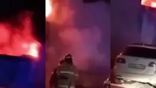 Более полусотни пожарных тушат крупное возгорание в Астане