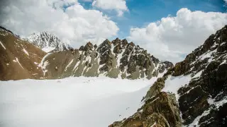 Лавины сошли в горах Алматы