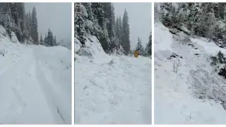 Крупная лавина сошла на автодорогу Алматы - Космостанция