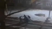 Групповая драка в СКО попала на видео