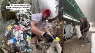 "Шлепанцы, бутылки, стекло": казахстанец показал, как убирается в горах Алматы