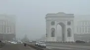 Астана растворилась в густом тумане