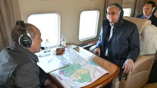Токаев совершил облет подтопленных территорий ЗКО