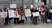Казахстанки организовали серию мирных митингов в Европе
