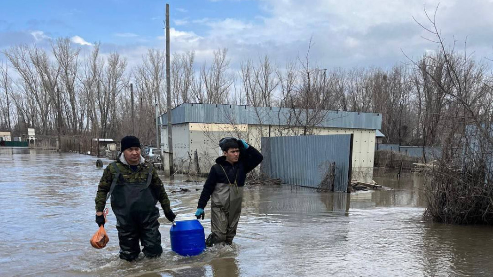 Уровень воды в реке Уил в Актюбинской области спал