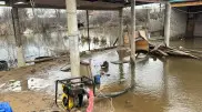 Круглосуточно откачивают воду в Кульсары