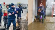 Дети на руках, апашки на спинах: как людей спасают из затопленных районов