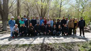 "Таза Қазақстан": журналисты высадили свою аллею в Кокшетау