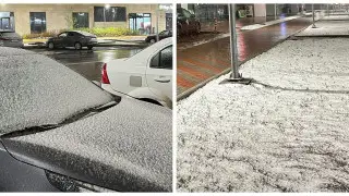 Снег пошел в Астане в начале мая