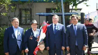 Марат Султангазиев встретился с ветеранами Великой Отечественной войны