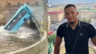 Уроженец Казахстана пришел на помощь пассажирам автобуса, утонувшего в Санкт-Петербурге