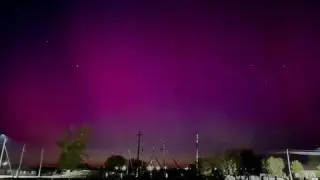 Полярное сияние вновь запечатлели в небе на севере Казахстана