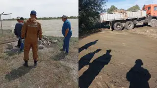 Дамбу прорвало на границе Казахстана и Китая