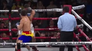 Нокаутом завершился поединок казахстанского боксера за титул чемпиона WBA. Видео