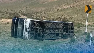 Автобус с туристами перевернулся в Алматинской области: есть пострадавшие