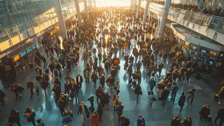 Пассажир напал на незнакомца и устроил массовую драку в аэропорту