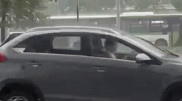 Крупный град обрушился на Астану: видео