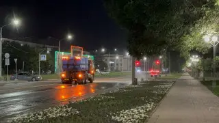 Ночное видео коммунальщиков Усть-Каменогорска восхитило горожан