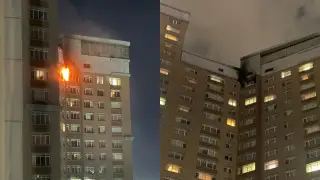 Еще один жилой комплекс горел в Астане