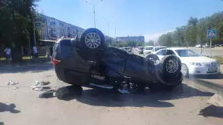 ДТП с перевернутым авто в Семее: полиция прокомментировала видео