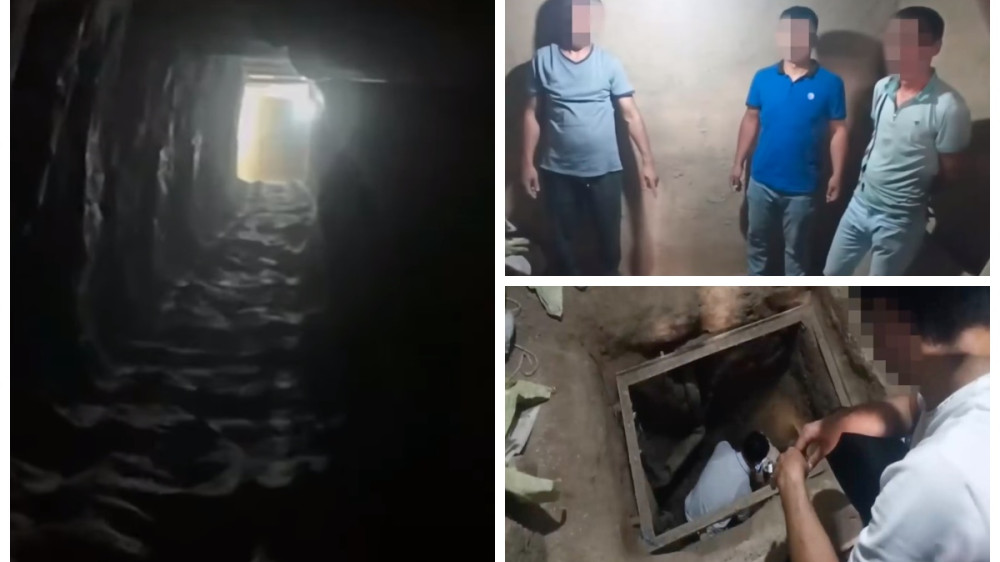 На границе Узбекистана с Казахстаном обнаружили секретный тоннель длиной 310 метров