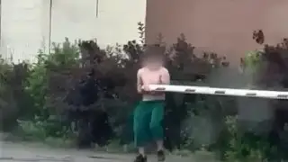"Бой со шлагбаумом": ломающего дорожную преграду мужчину сняли на видео в Астане