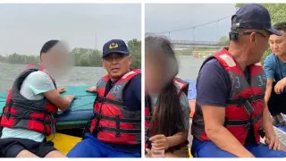 Четырех человек на доске унесло ветром на реке в Уральске