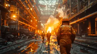 ЧП на ферросплавном заводе: пострадавших с ожогами везли в больницу на служебном авто