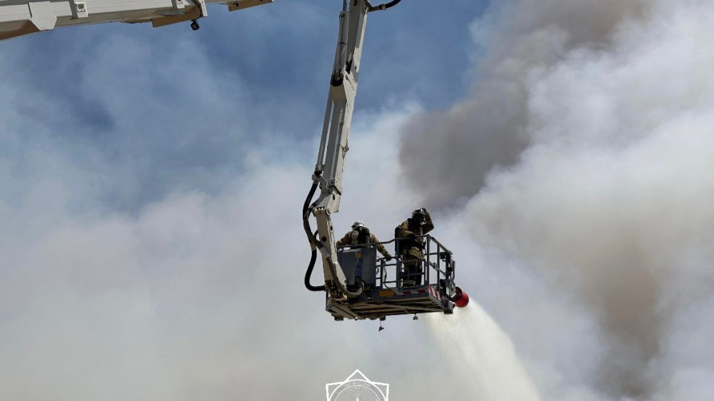 Сера горит в Шымкенте: новые подробности крупного пожара