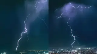 "Красиво, мощно, страшно": молнии над Алматы заснял известный фотограф