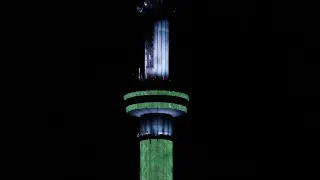 Художественная подсветка телебашни в Алматы за 1,2 миллиарда наконец заработала