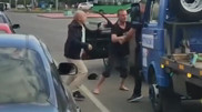 Водители устроили жесткие разборки на дороге в Павлодаре