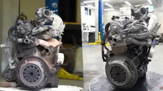 Вот что произойдет, если полностью отмыть двигатель. Видео