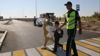 В Туркестанской области 500 тысяч учеников прошли занятия по безопасности дорожного движения