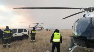 Крупный пожар в двух областях Казахстана охватил 45 тысяч гектаров