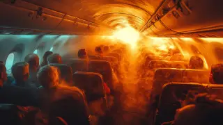 Кофе лился с потолка: пассажиры взлетели над креслами во время турбулентности