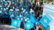 В Туркестане состоялась церемония поднятия государственного флага