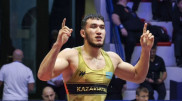Казахстанцы допели гимн а капелла на чемпионате мира по борьбе