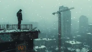 Застройщик забрался на башенный кран в Астане