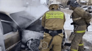 Авто загорелось на одной из улиц Астаны