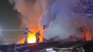 Ночной пожар в Алматы: горели частный дом, гараж и баня